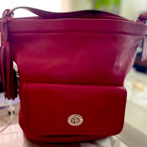 Coach Leather Bucket Bag